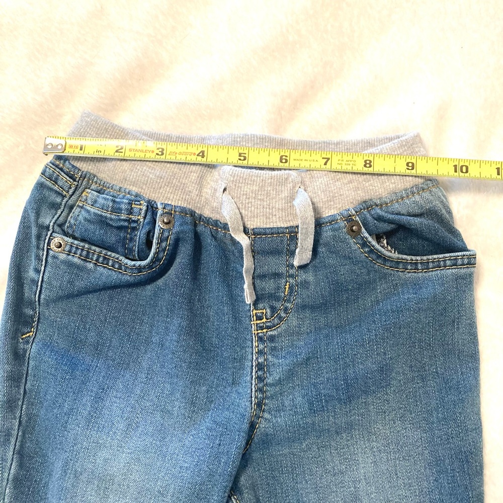 Cat and Jack skinny fit jeans with drawstring waist size 6 - Picture 2 of 4